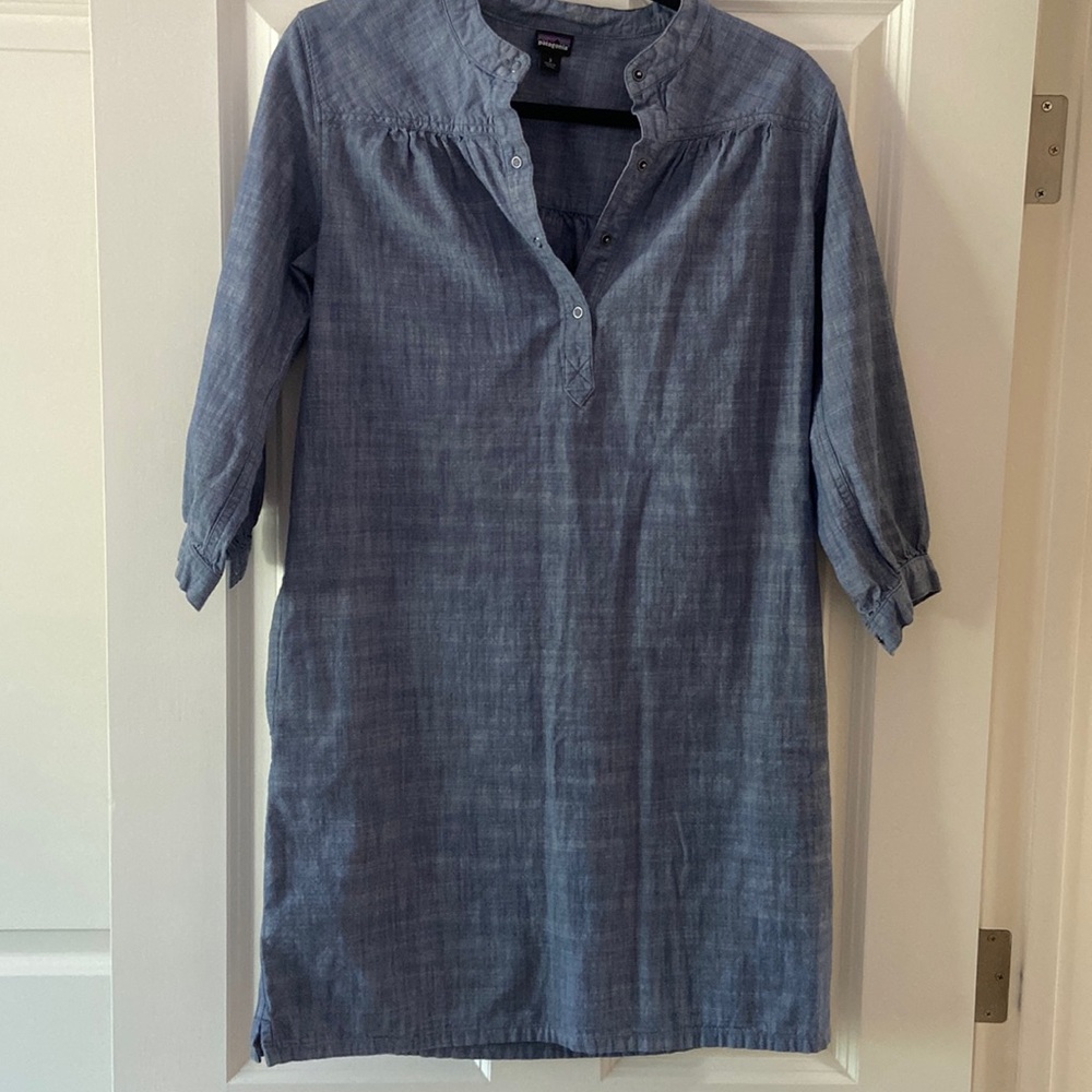 Patagonia organic cotton size 2 denim dress